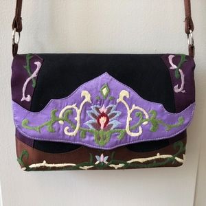 Embroidered artisan purse